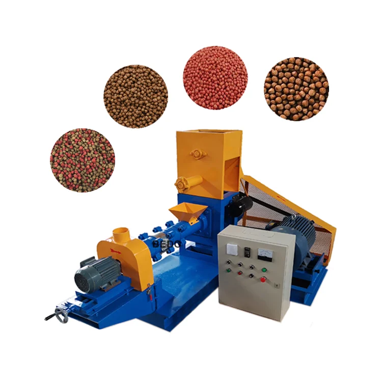Fish Feed Extruder Rainbow Trout Fish Feed Pellet Machine Floating Fish Feed Pellet Making Machine All Rang