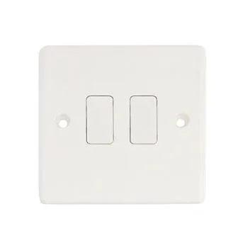 Customized Factory British Standard Wall Switch and Socket Push Button Door Bell White Panel 10a Switch Outlet for Home