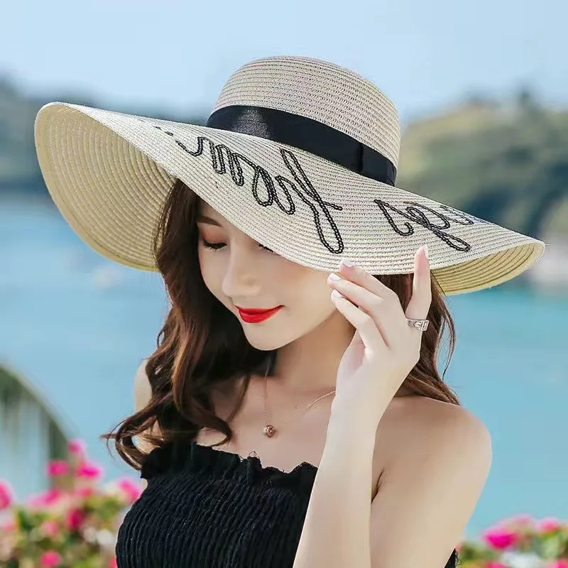 women's straw floppy hat