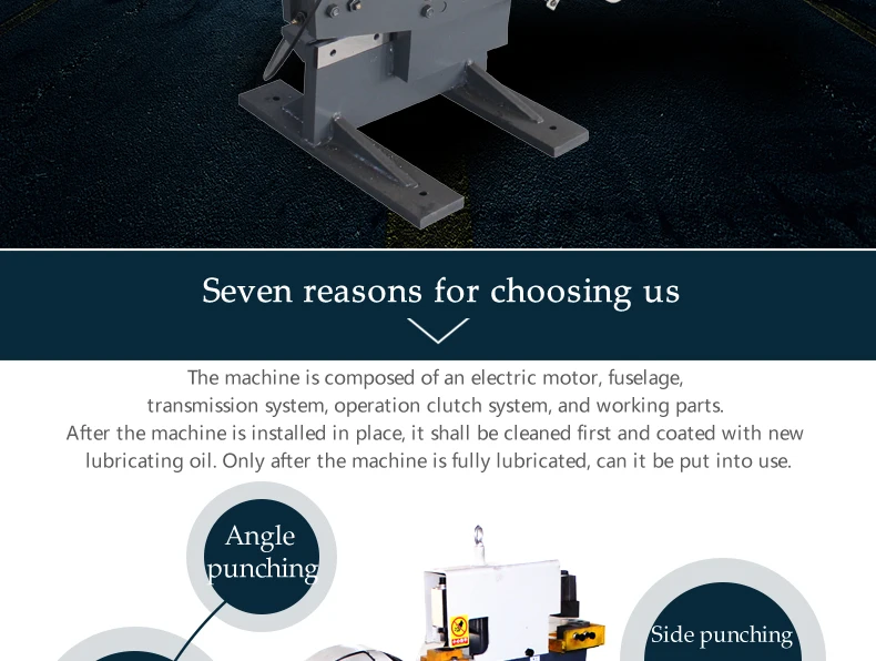 hydraulic sheet metal steel ironworker shearing and punching machine iron worker punching shearing machine