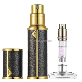 5ml Mini Portable Leather Perfume Atomizer Small Aromatic Fragrance Fine Mist Spray Perfume Atomiser Refillable Bottle
