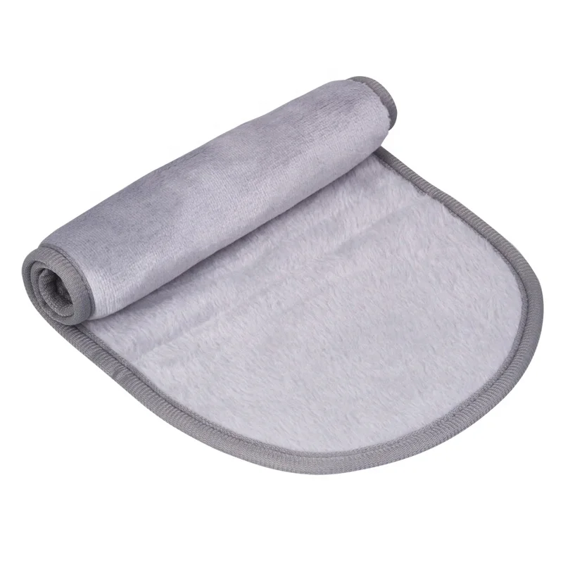 Microfiber Face Eye Makeup Remover Towels Cloth Popular Colors Custom Logo Woven Technics