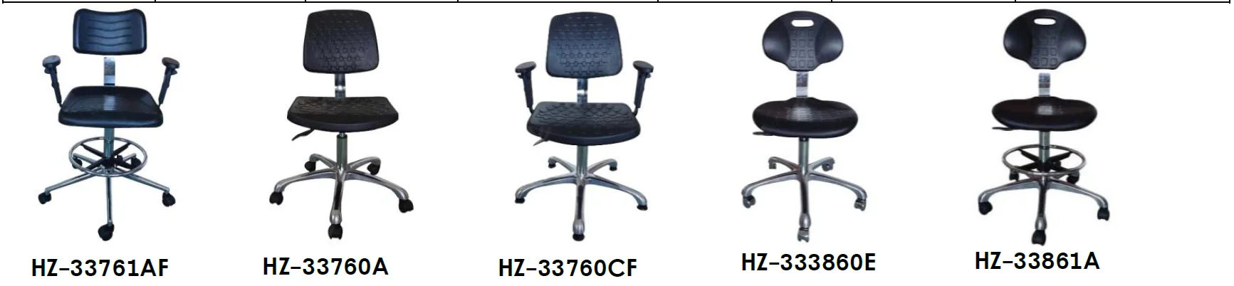 ESD Anti-Static PU Swivel Chair with Footrest for Lab, Cleanroom & Office Use manufacture