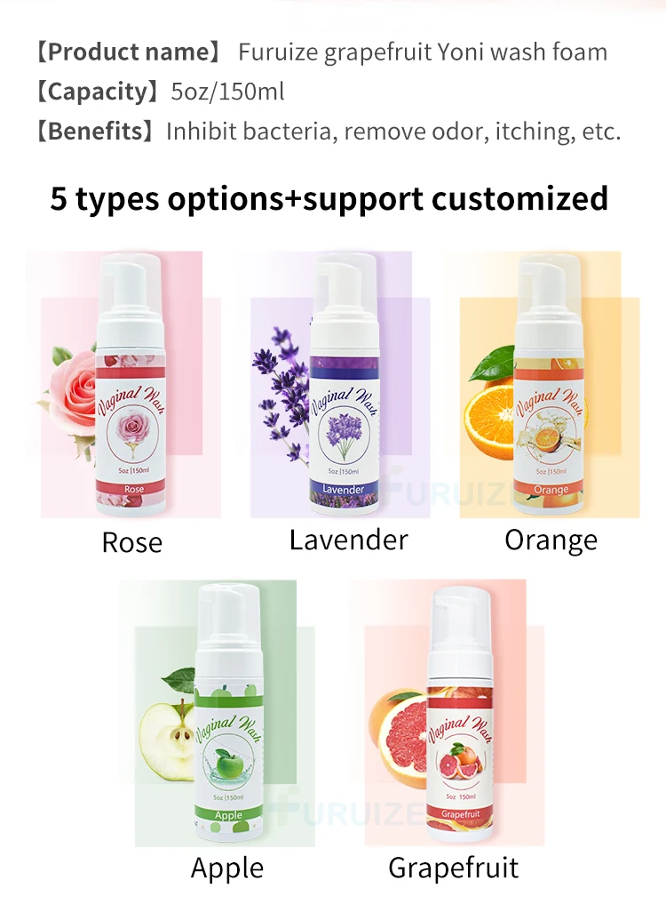Private Label Foaming Yoni Wash Vaginal Clean Feminine Intimate