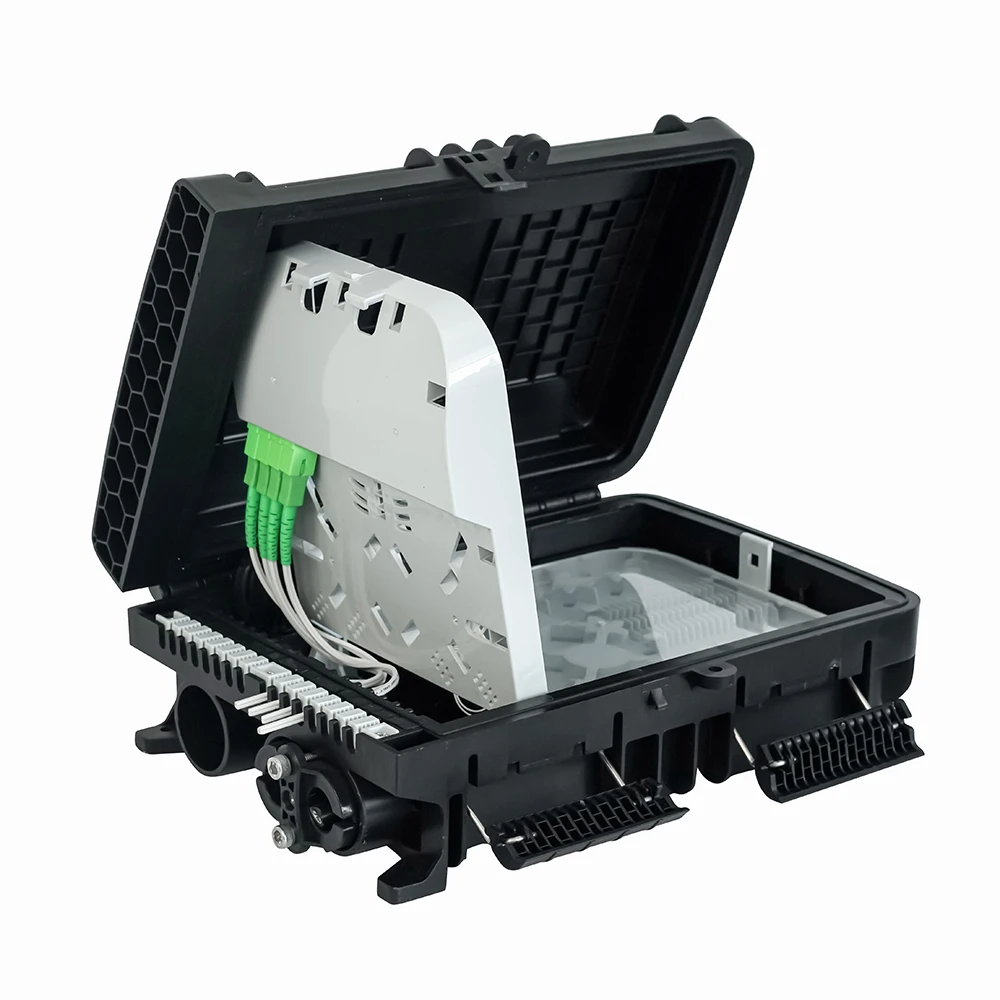 FEITIAN Eti Distribution Box Splitter Caja Nap Ftth Optical Fiber Splice Closure Terminal Box Fiber Optic Cable Tester Red Light
