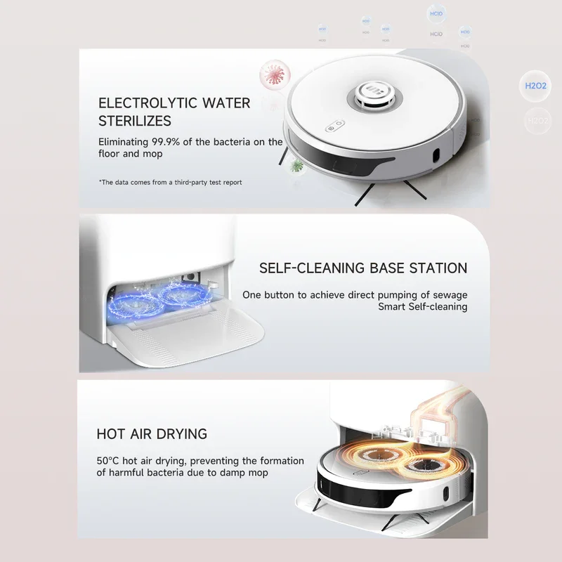 Dropshopping Low Price Robot Vacuum Cleaner on Sale Full Automatic Dual Mop Auto Lifing Laser Robot Vacuum Cleaner on Sale