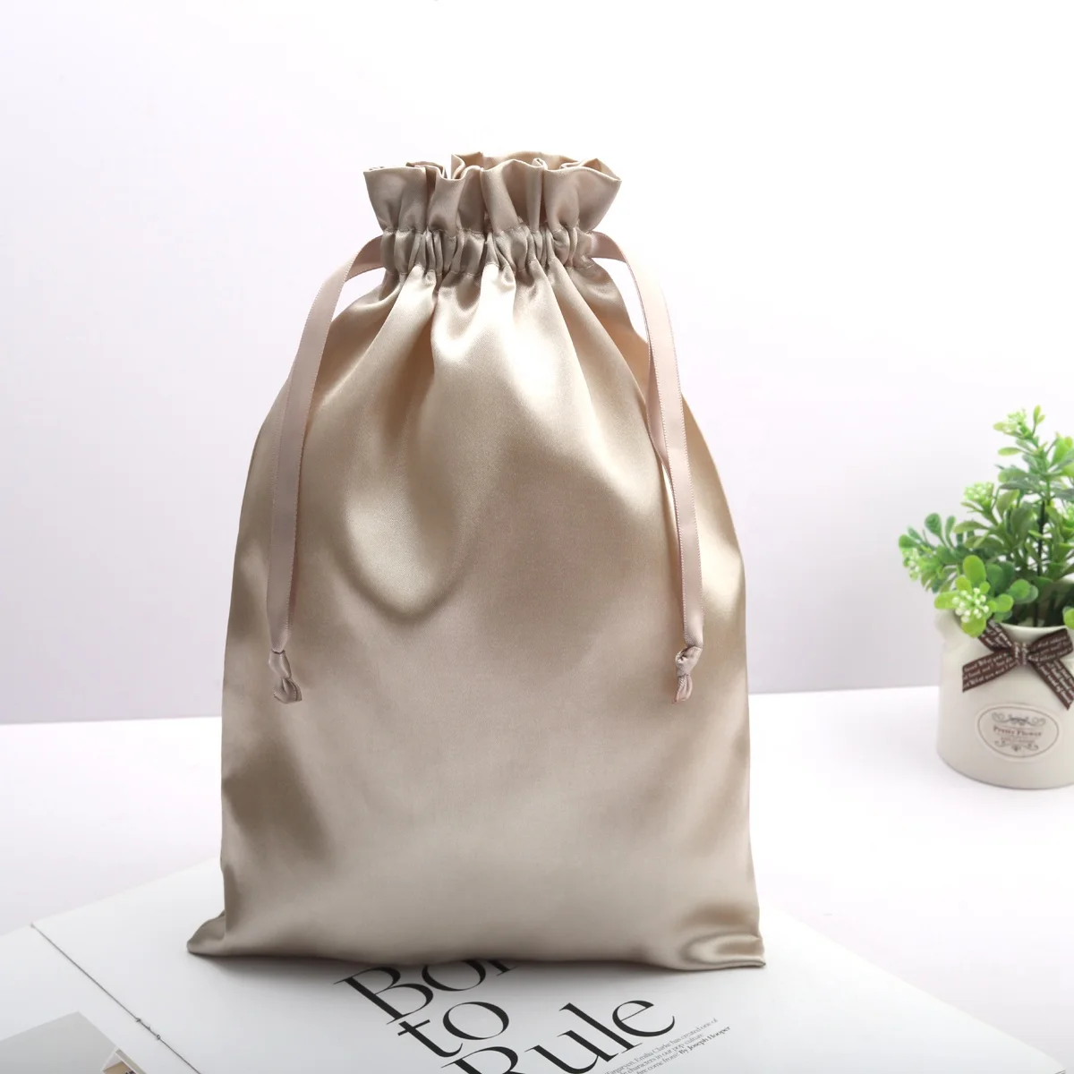 Silk Large Satin Bags Silk Drawstring Bag Satin Gift Bags
