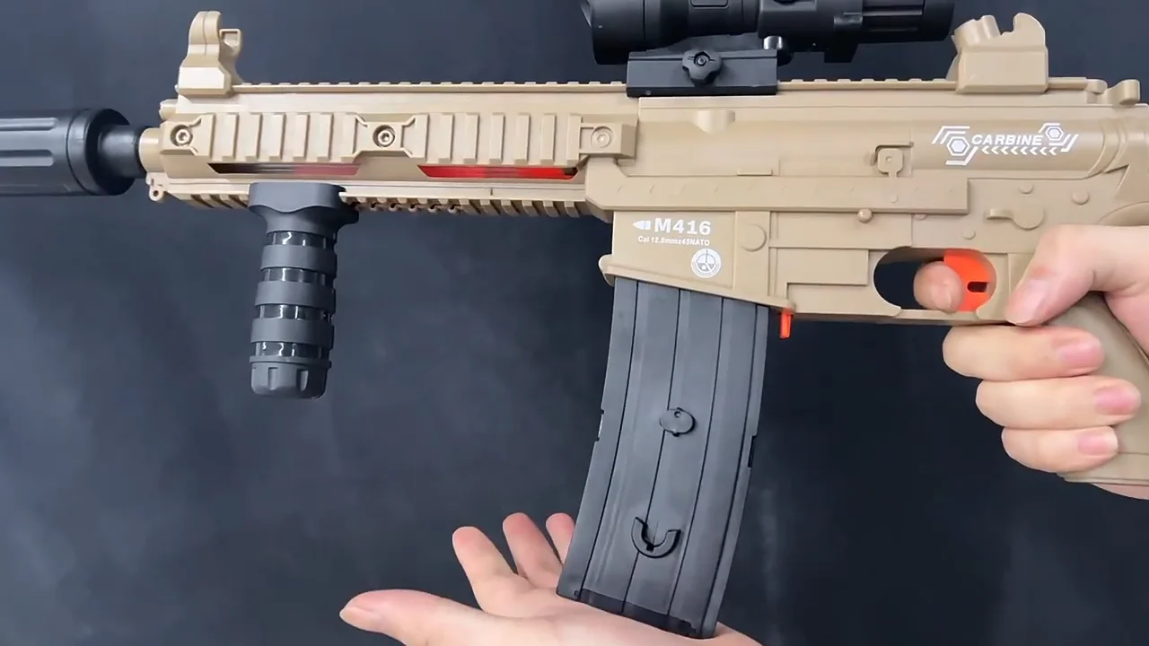 Children's Toy Shell Throwing Soft Bullet Gun Hand Operated Repeated