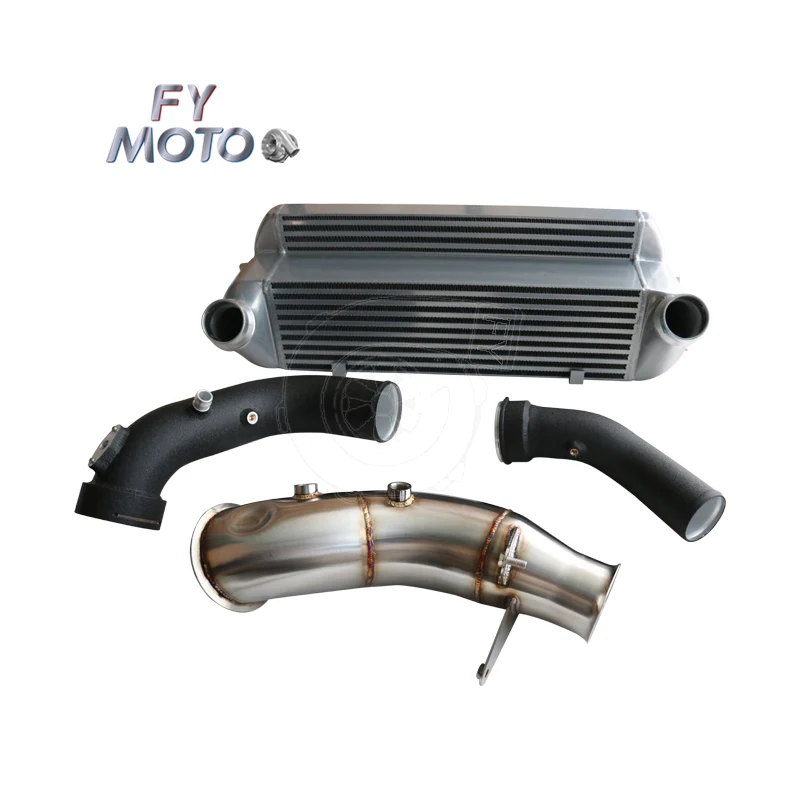 Unique Design Intercooler+downpipe+chargepipe For BMW 335I 435I M235I F20 F30 F32 F22 N55