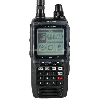 Long Range VHF Air Band Yaesu FTA-450L Handheld Two Way Radio Walkie Talkie Communication Aviation Radio for Plane