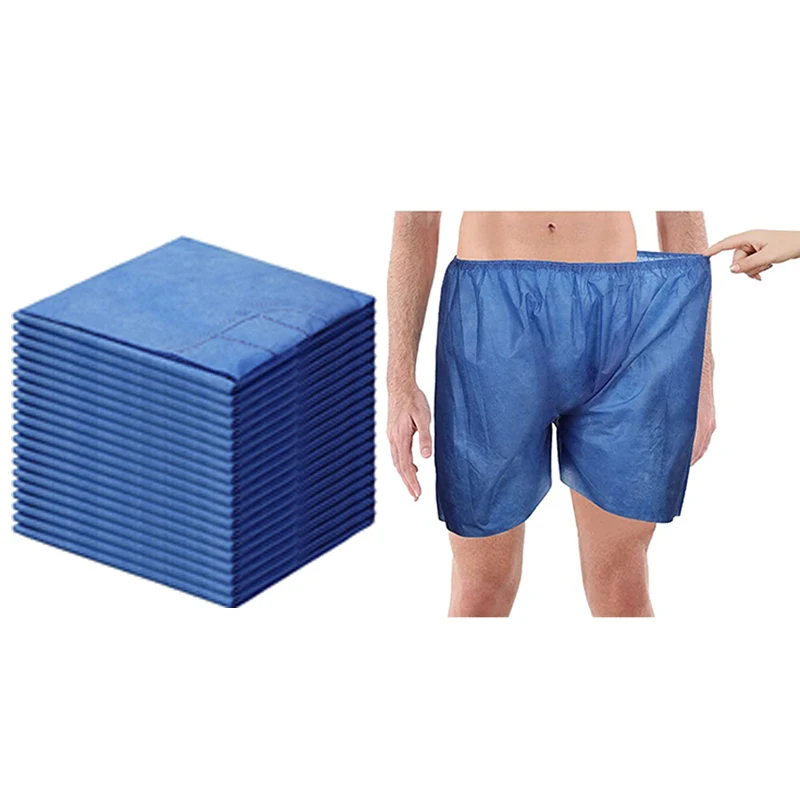 ZJHTK Disposable Spa Boxer Shorts For Mens, Nonwoven Exam Underpants, For Exam Massage Fitness Spray Tanning Services,Black,20pcs - View #10