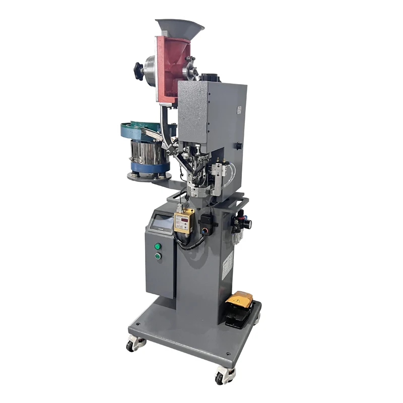 Automatic V Hook Button Riveting Machine for Work & Hiking Boots Featuring Essential Motor Component
