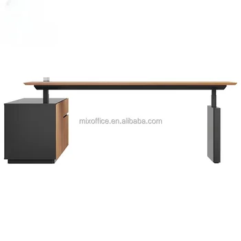 Modern L-Shaped Office Furniture Boss CEO Manager Desk Executive Wooden Office Table