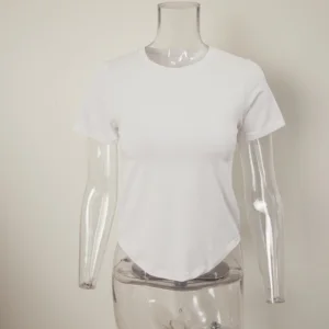 Hot Sale LNSK T-shirts Crew Neck Women's T Shirts Short Sleeve Tops