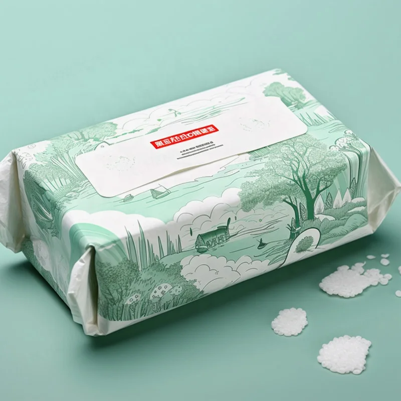 Custom Flushable  for Adults and Disposable Small Packet Biodegradable Organic Baby Wipes Wet Wipes Flushable Wipes