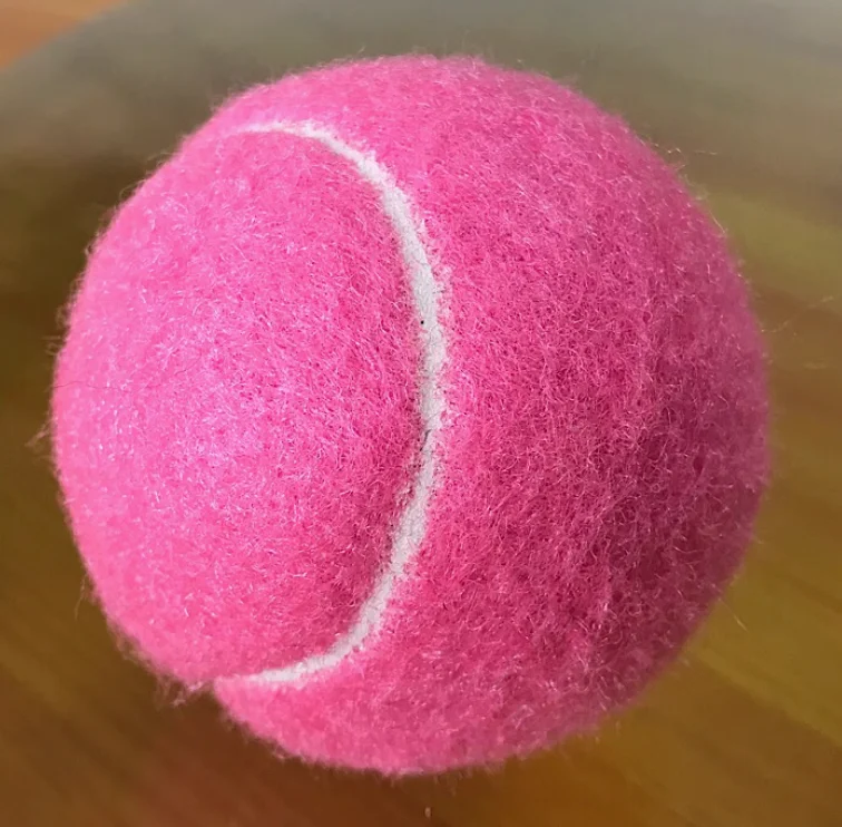 2 Balles De Tennis Rétro - Couleurs Bleu Et Rose - Fabriqué Au Royaume-Uni - Diamètre 66 Mm - 5