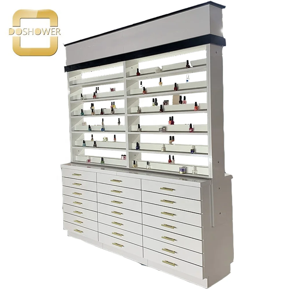 Nail Color Chart Display Acrylic Shelf With Double Side Dip Nail