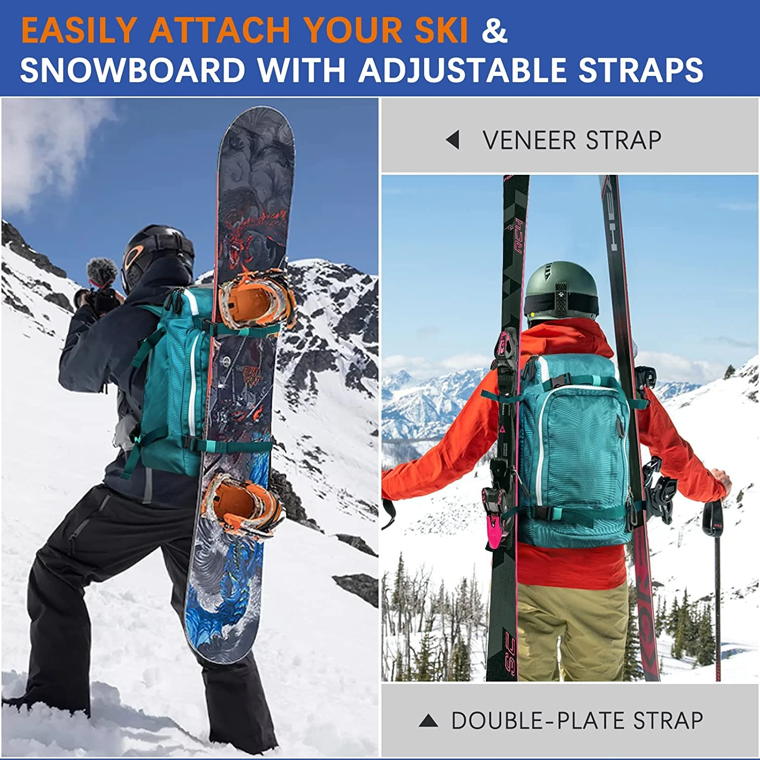 OEM Skiing and Snowboarding Travel Luggage Bag Ski Boot Backpack Bag