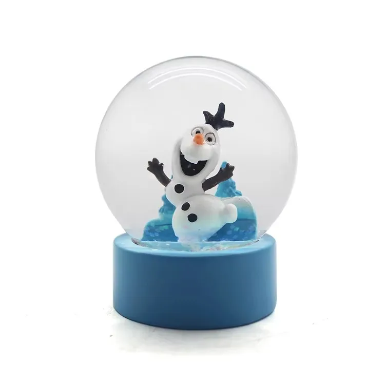 Вештачки 3д ручно израђени украси од смоле, слатки модели сачињени од човека од снега и айсберга, скулптура, модел снега у кугли, цртане суvenir поклоне, украси за стону површину