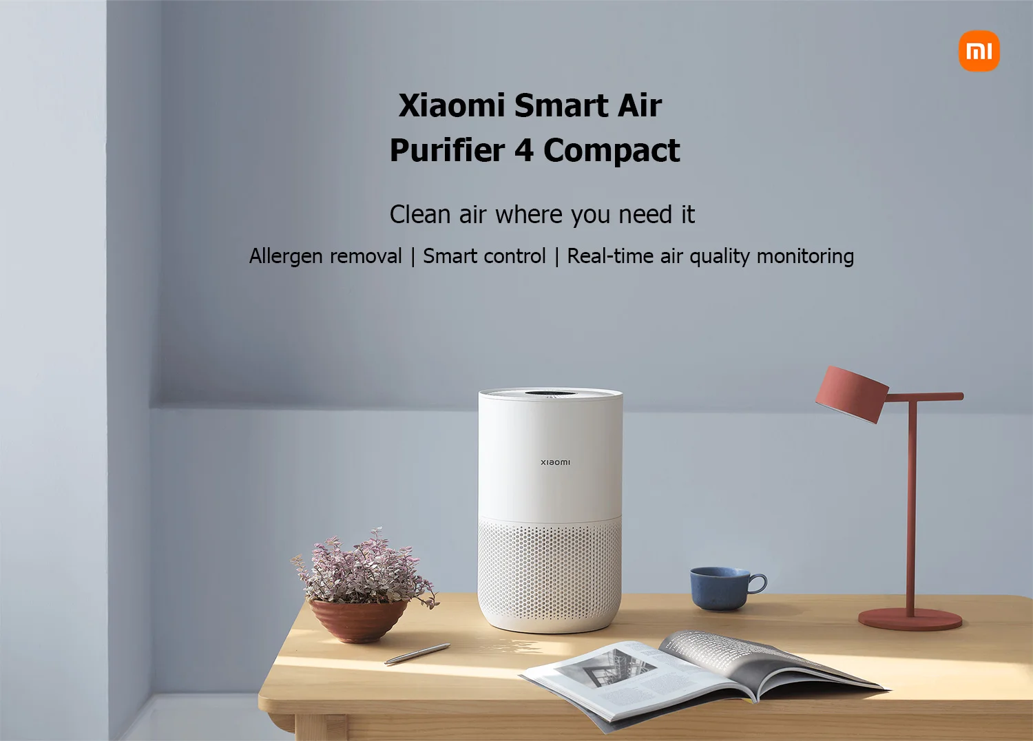 Original Global Xiaomi Smart Air Purifier 4 Compact Low Energy Consumption and High Efficiency Smart Air Purifier