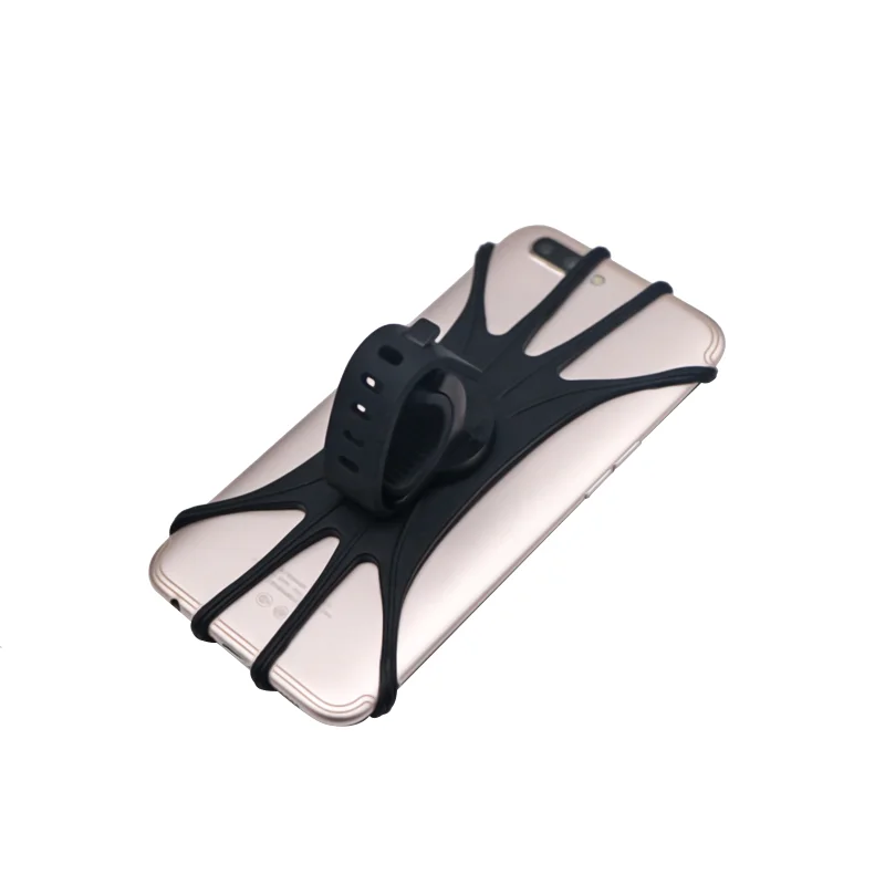 RIDERACE Silicone Bicycle Phone Holder Motorcycle Phones Mobile Handlebar Bracket Cycling Phone Stand GPS Mount for 4-6.5 Inch