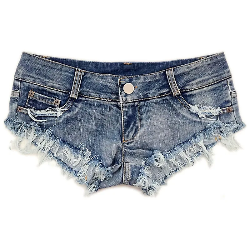2022 Verão Venda Quente Nova das Mulheres Shorts Moda Sexy Cintura Baixa  Rasgado Senhoras Denim Shorts Calças Quentes