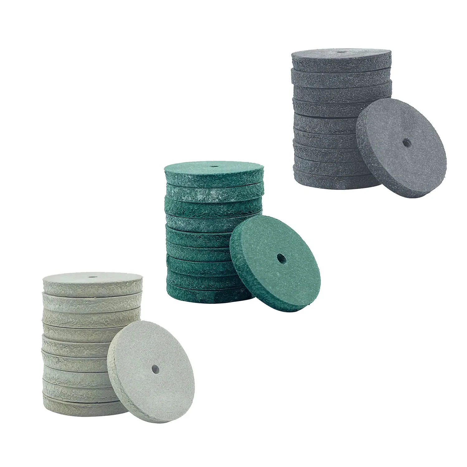 30Pcs/Bag Mixed Colors Rotary Tool Rubber Polishing Wheels for Laboratory Jewelry Dental Instruments Dental Products