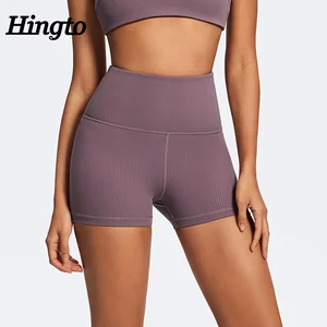 Manufacturer Running Compression Ribbed Short Gym Woman Yoga Short Push up Custom Women Workout Sport Bike Short Wholesalers