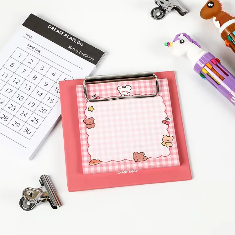 Оптовая Продажа с фабрики Симпатичные Студенческие канцелярские принадлежности самоклеющиеся липкие блокноты набор липких заметок шинкой