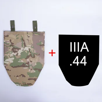 Tactical crotch protection board - lower abdominal platform abdominal groove protector - with IIIA level protective soft board