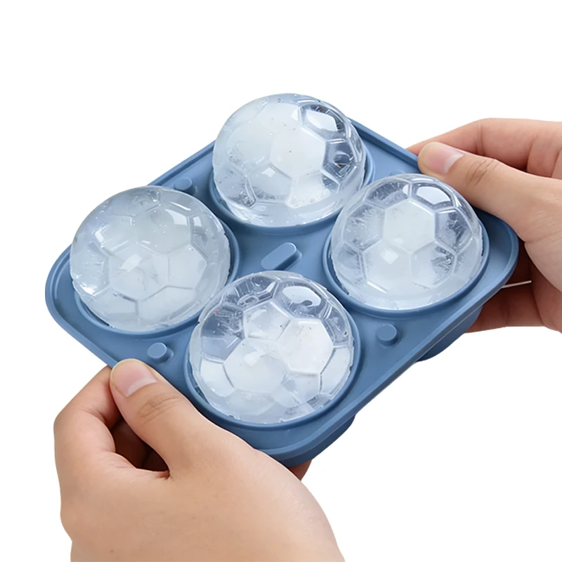 Stampo fai-da-te per grandi sfere di ghiaccio per whiskey e stampo per cubetti di ghiaccio per caffè, in silicone trasparente senza bolle, adatto all’uso domestico