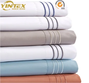 1500 thread count High quality soft cheap wholesale embroidered brushed microfiber bed sheet sets