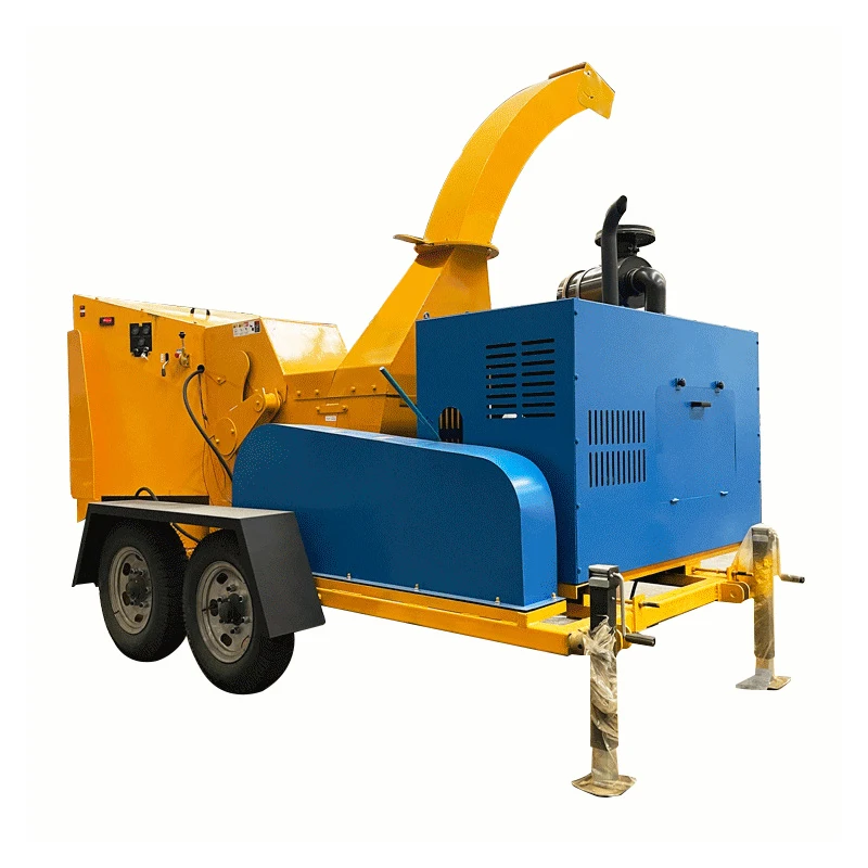 Toàn mới Vườn Gỗ Cây Chi nhánh Máy nghiền Strong Power Log Chipper Shredder Large Mobile Gỗ Chipper Máy