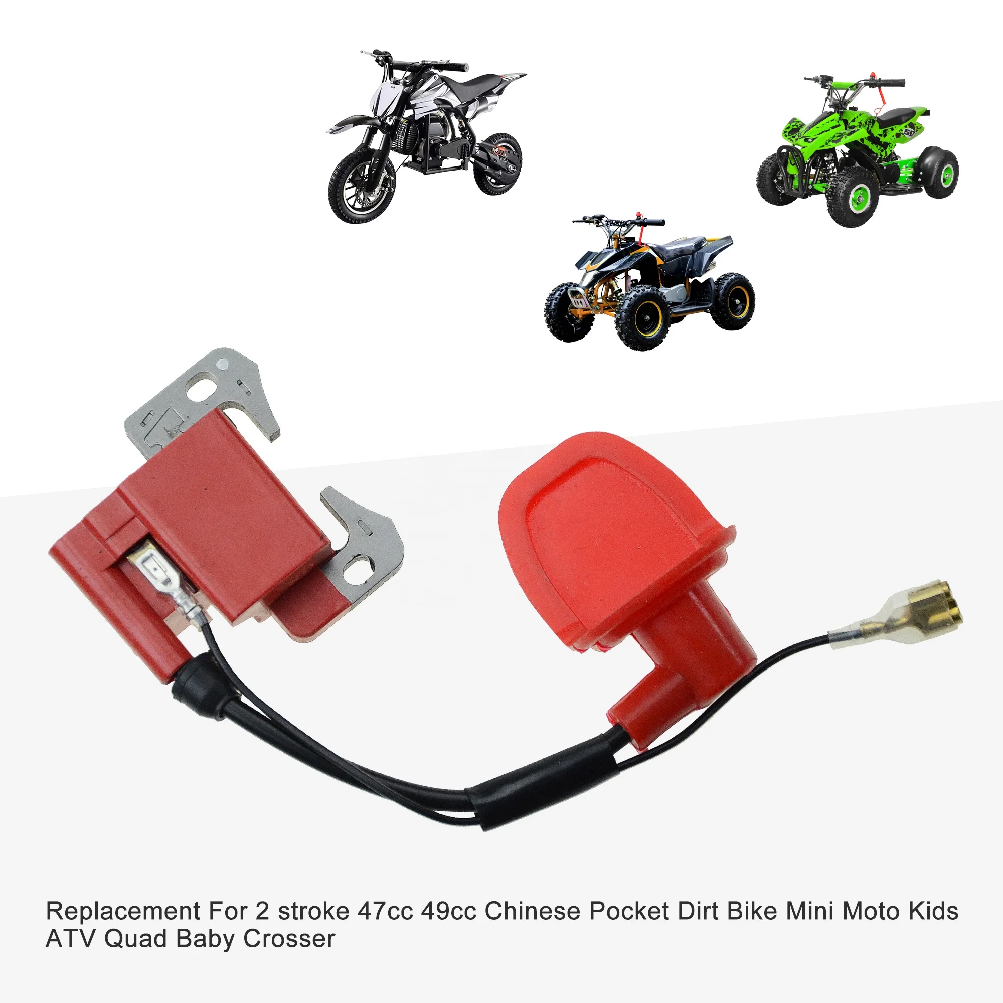 Zündspule Für 47cc / 49cc 2-Takt-Motor – Passend Für Minimoto, Pocket Bike, Dirt Bike, Baby Crosser, Mini ATV