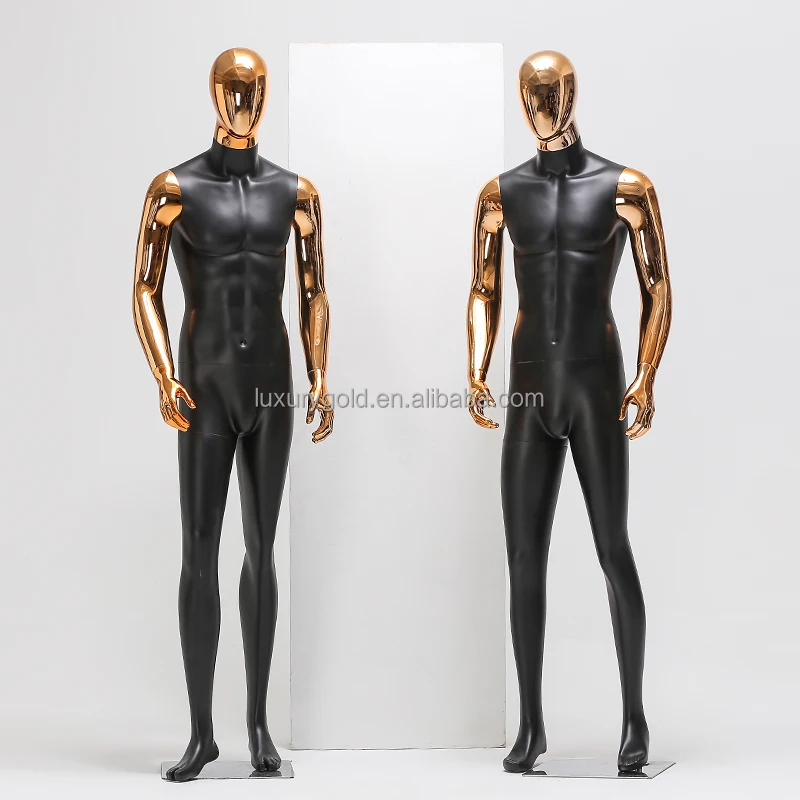 Wholesale Boutique Luxury Black Chrome Rose Gold Standing Sitting