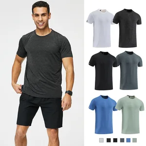Bnice Men T Shirts Gym Tops Sport Fitness Shirt Crew Neck Quick Dry Spandex High Quality Men TShirts Gym Clothing Wholesale
