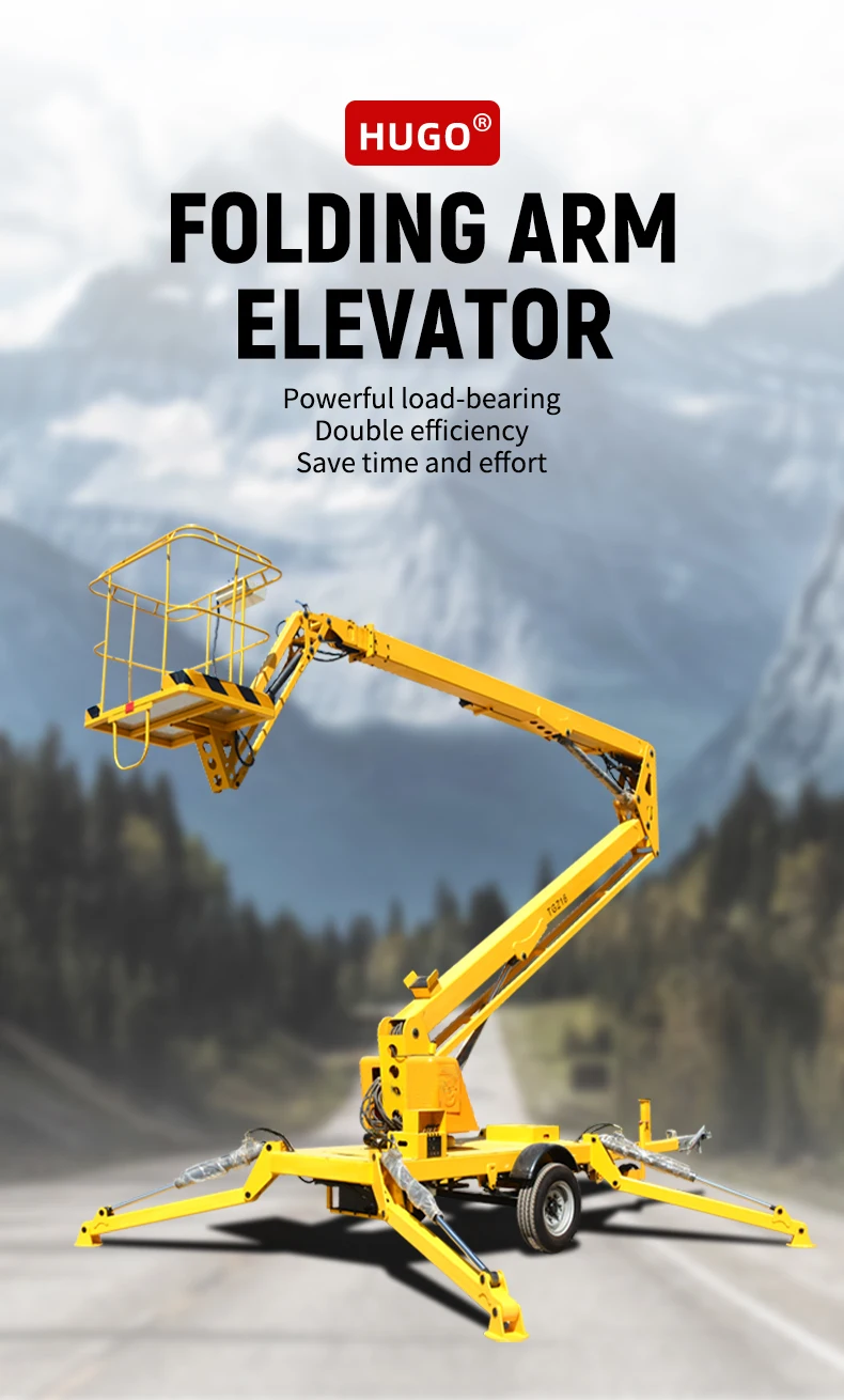 HUGO 20m Electric Sky Spider Cherry Picker - All Terrain Boom Lift