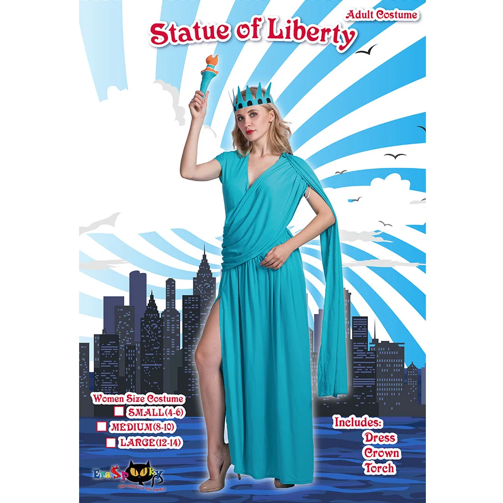 Patriotic Halloween: Most Popular Women's Classic Lady Liberty Costume