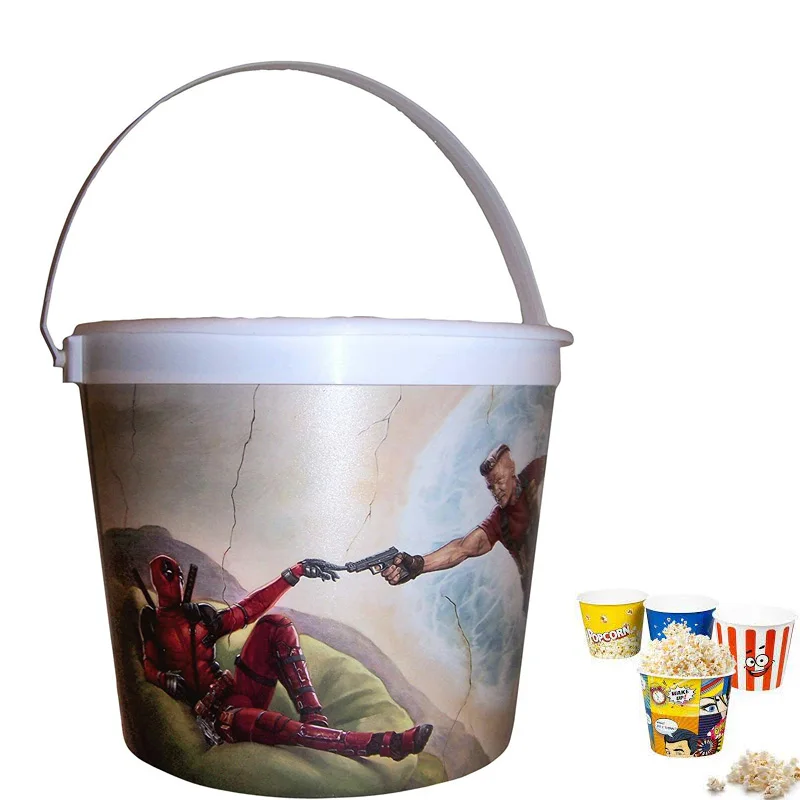 Com-four® 8x Popcorn-Eimer - Wiederverwendbare