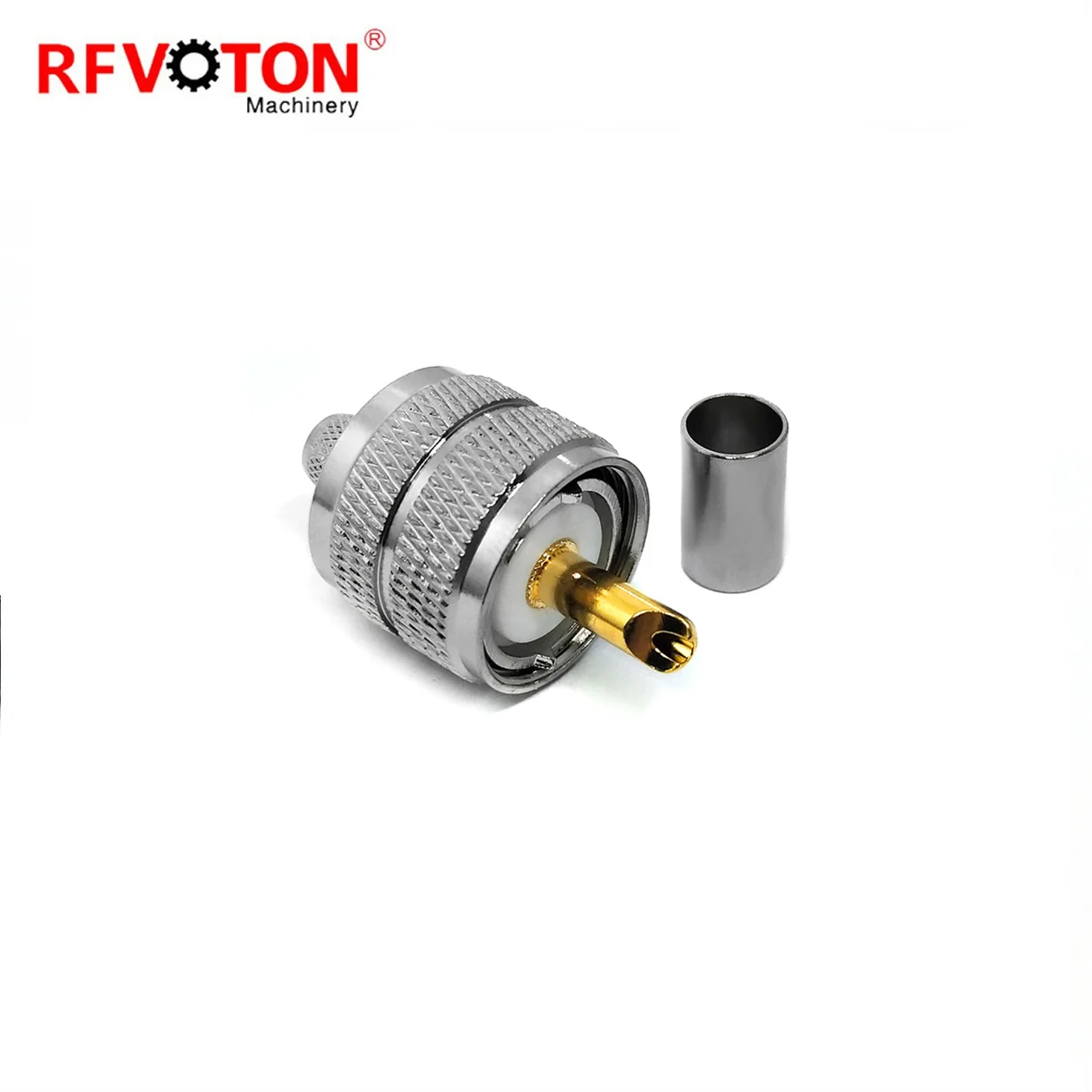Factory Low price UHF male plug straight PL259 crimp lmr240 H155 cable rf coaxial connectors