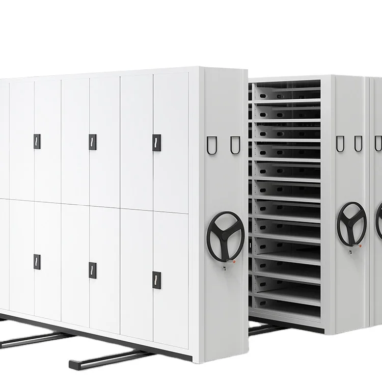Archive Storage Steel Material Mobile File Compactor System