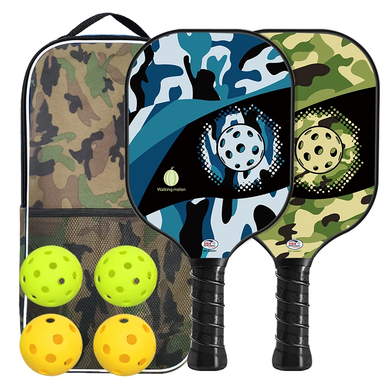 Pickleball Racket Composition Custom Pattern Carbon Fiber Face Graphite-honeycomb Composition Usapa ...