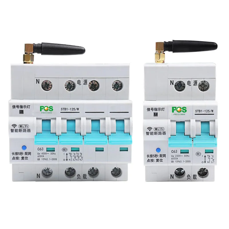 Pen Wifi Circuit Breaker Smart Switch 380AC 63A 4P