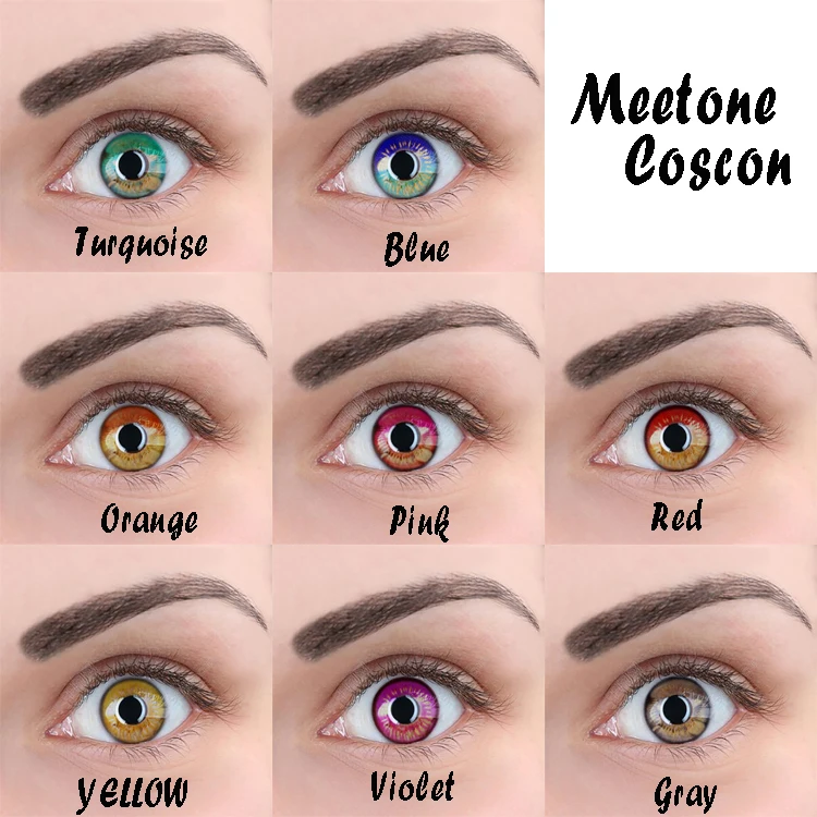 
Meetone Coscon 8 видов цветов soft anime cosplay контактные линзы 