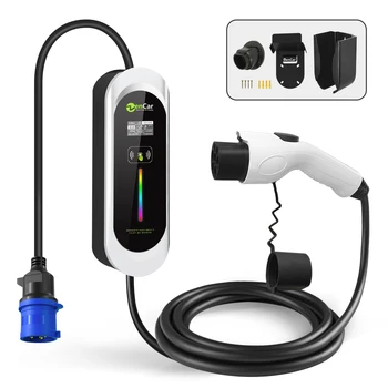 7.4kw electric vehicle charger Level 2 32A EVSE model 2 EV charging with GB/T 20234 temp sensor in CEE for China EV