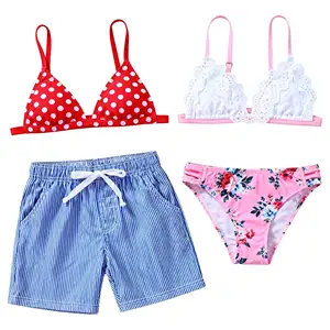 Custom Design Sublimation Printing Sun protection Cartoon Characters Quick-dry Lightweight Boys Swim Boxers Tight Swim Shorts