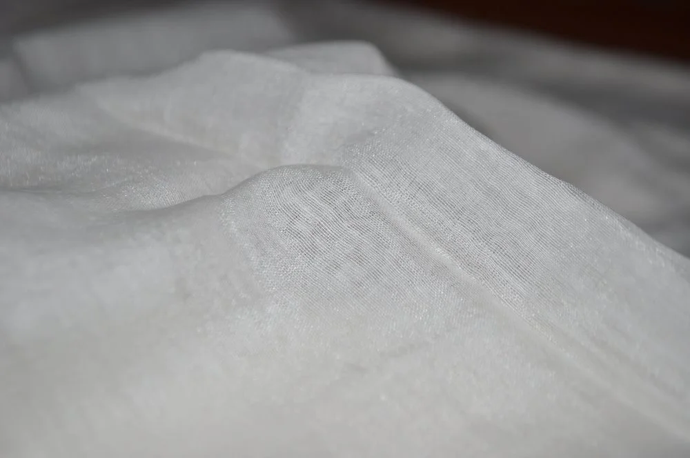 Ручная работа, 100% лен, белая ткань