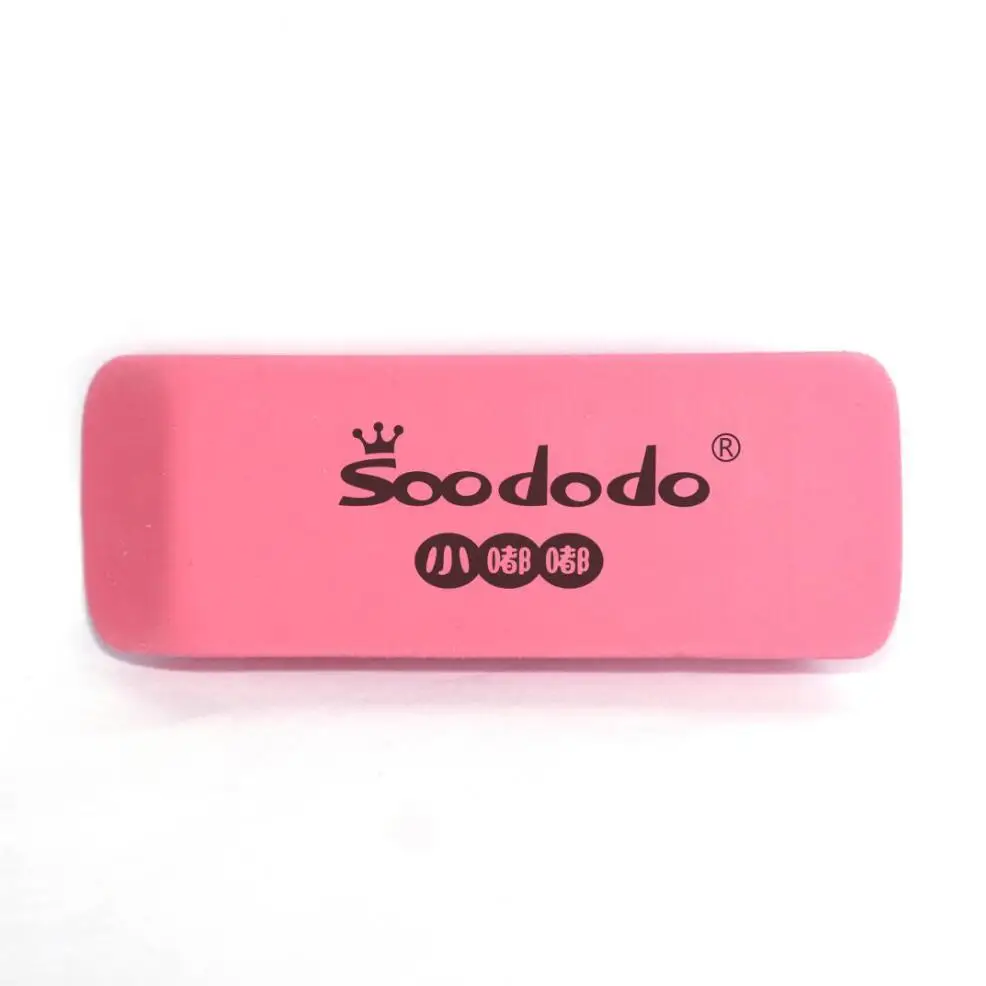 Hot Selling Cheap 2D Pink Shaped Eraser with Printing
