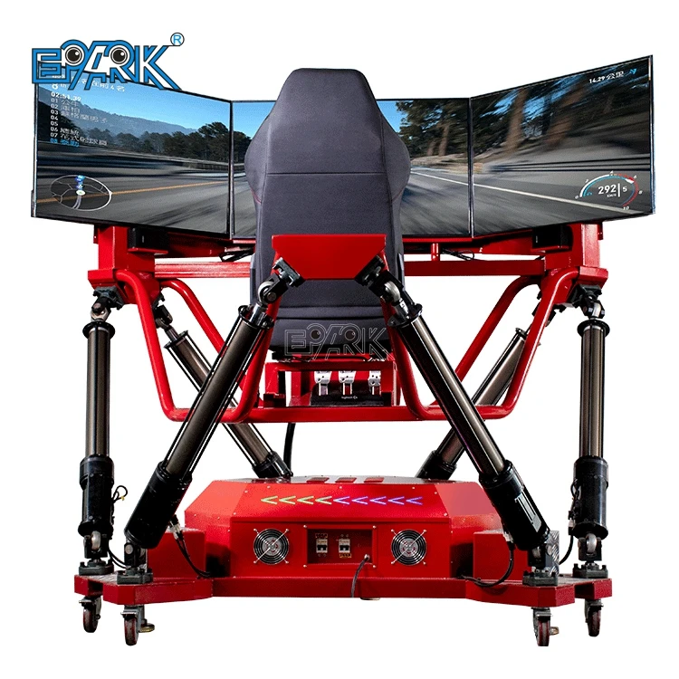 360 Degree Rotating Dynamic Simulator 6 Dof 3 Screen Motion Car Racing Driving Game Machine Car Game for Sale