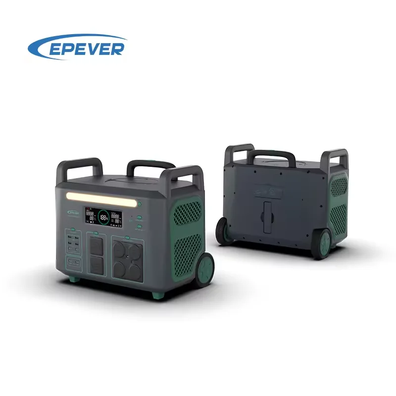 EPEVER Off Grid Home Use Portable Power Station Camping LiFePO4 Battery Solar Power Generator Backup 3600W 2048Wh for Laptop